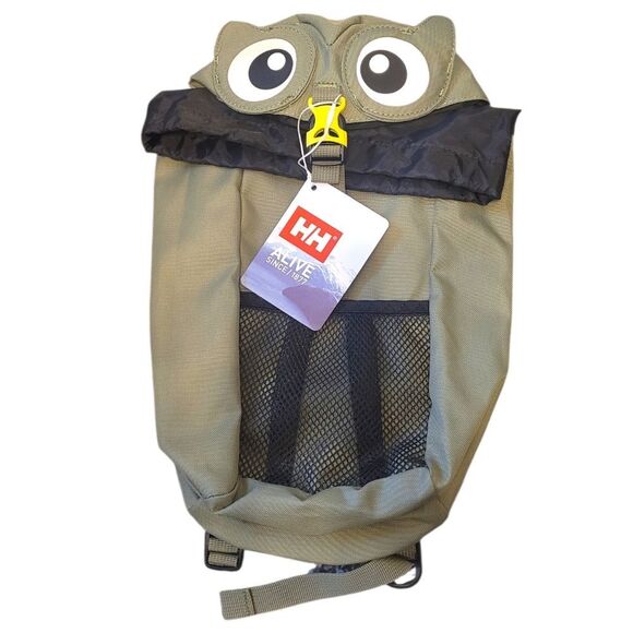 Helly Hansen Kid's Olive Green Owl Fauna Hiking Backpack 15" NWT - Picture 1 of 6